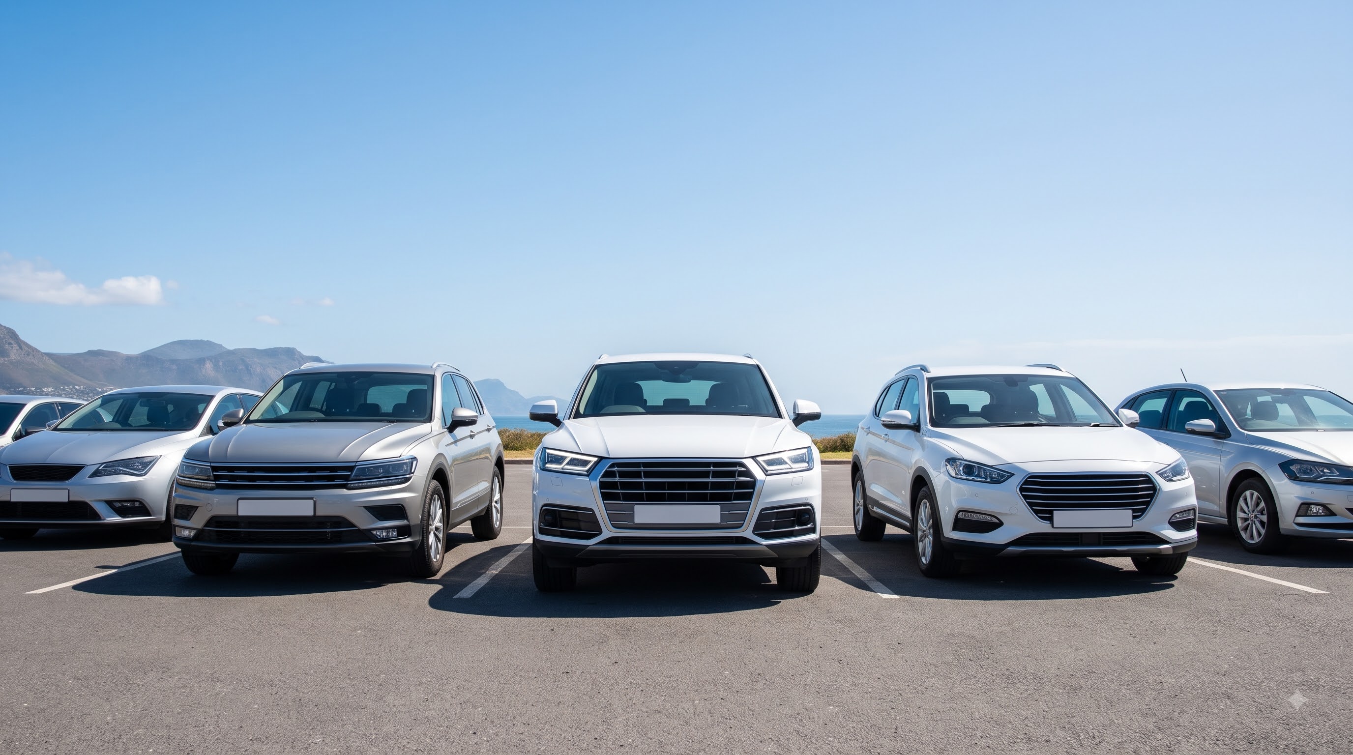 Range of cars available for hire